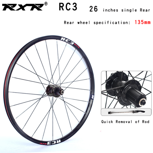 Carbon Hub Mountainbike Gelände 26er Radsatz Scheibe Steckachse / Qr MTB Räder - Bild 20 von 24