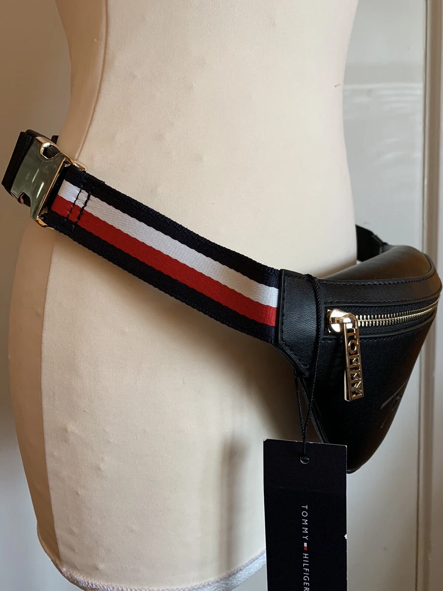 Tommy Hilfiger Black Gold Iconic Bumb Bag NEW eBay