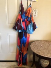 Fashion Nova I Am The Firework maxi dress L The Sleeve Is Adjustable New