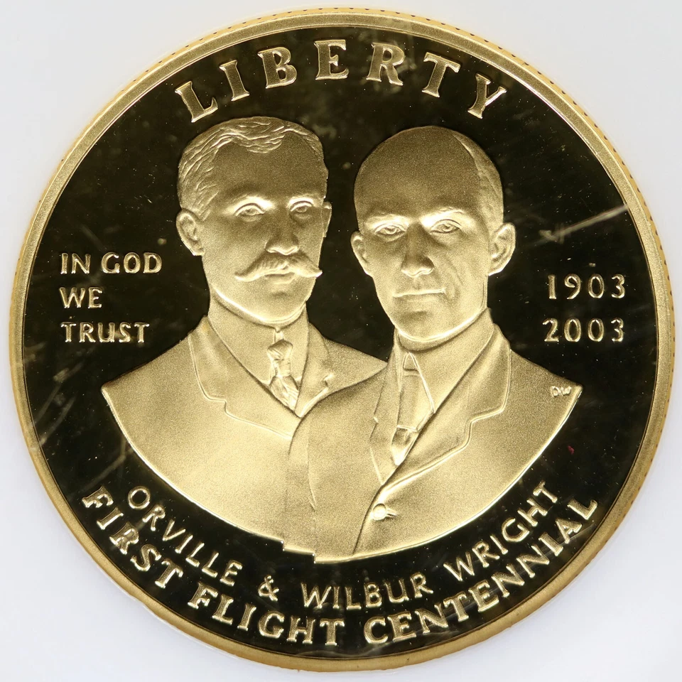 2003-W Proof First Flight $10 Gold Commemorative NGC PF69UCAM - Image 3 of 4