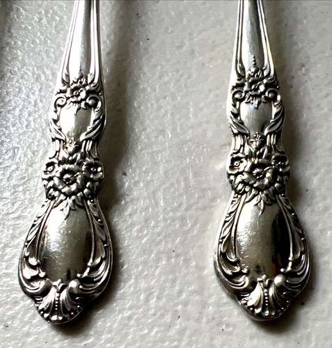 1847 Rogers Bros. Silverplate HERITAGE Set of 7 Teaspoons 6” 1968 - Picture 2 of 5