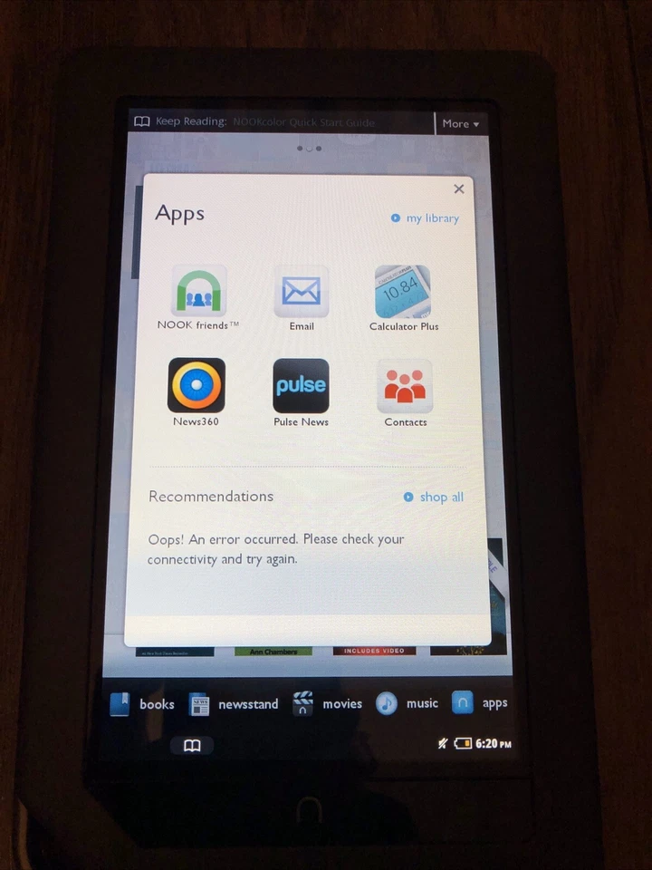 Barnes & Noble BNRV200A NOOK COLOR 7" eBook eReader 8GB Tablet Complete. NICE!!! - Image 3 of 4