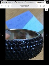Suzi Su of London designerska biżuteria wykonana z kryształów Swarovskiego czarna bransoletka