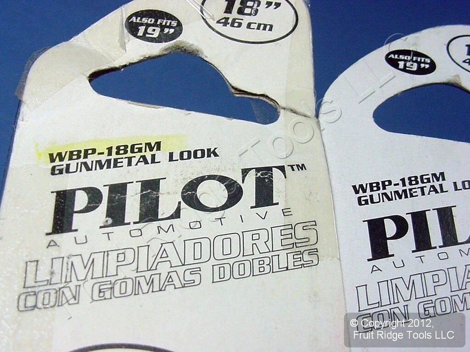 Pilot Automotive WBP-18GM 18" Universal Dual Wiper Blade Gun Metal Hot Rod 2pcs - Image 3 of 4