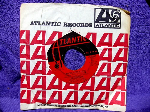 LED ZEPPELIN 45  Whole Lotta Love / Livin Lovin Maid CLASSIC ROCK 1969 ATLANTIC