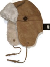 UGG Baily Australia Aviator Shearling Hat Chestnut, S/M