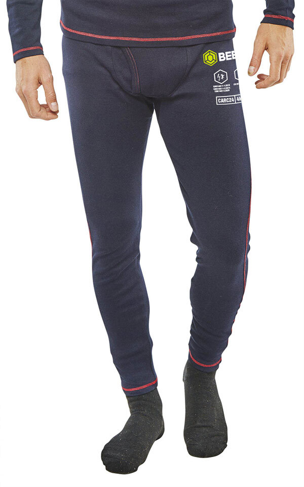 BEESWIFT ARC COMPLIANT UNDER GARMENT LONG JOHN TROUSERS NAVY BLUE M