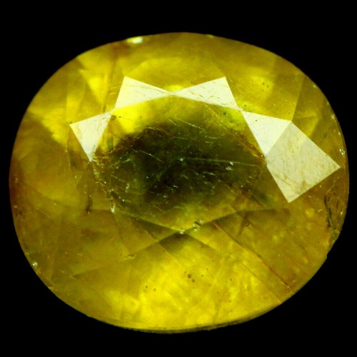 Shola Genuine 3.01 Ct Natural Green Yellow Sapphire Only Heated from Thailand