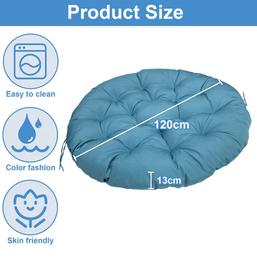 Papasan Chair Cushion Waterproof Oxford Cloth Circle Stuffed Egg Chair Cushions - Picture 70 of 111