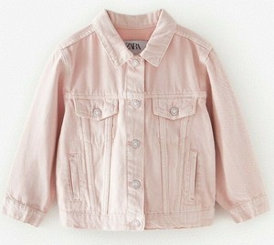 zara pink denim jacket
