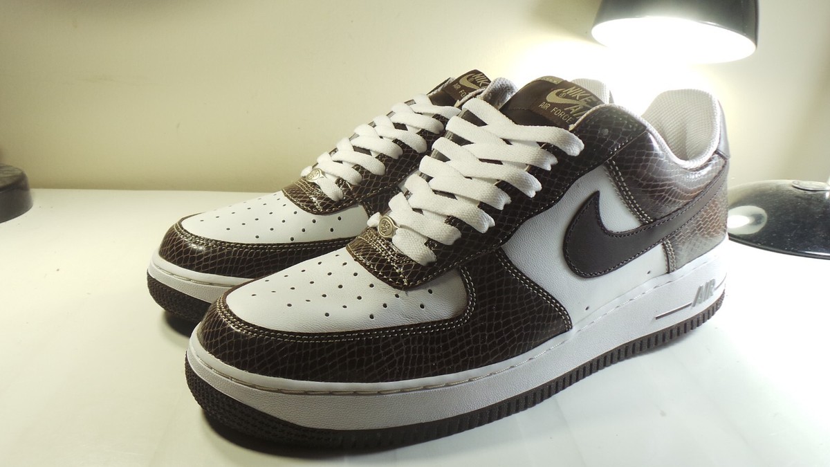 DS NIKE 2004 AIR FORCE PREMIUM 309096 121 SNAKESKIN VINTAGE