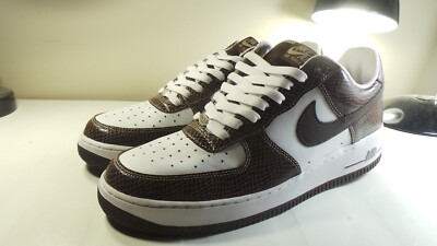 DS NIKE 2004 AIR FORCE 1 PREMIUM 309096 121 SNAKESKIN 10.5 VINTAGE