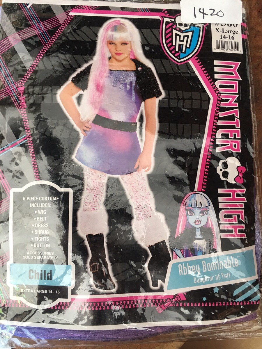 Abbey Bominable Moster High Child's Costume X-Large 14-16