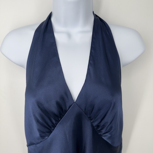 Fredericks of Hollywood Womens Black Satin Slip Dress Sz M Lingerie Glamour - Picture 4 of 9