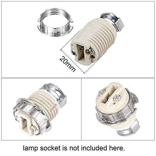 G9 Light Socket Rings Lamp M20 Shade Holder Adapter Ring Zinc Alloy For