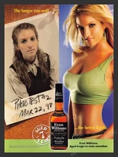 Evan Williams Whiskey School Girl to Adult 2000s Print Advertisement Ad 2005