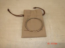 David Yurman Cable Buckle Bracelet w Diamonds 5MM NR