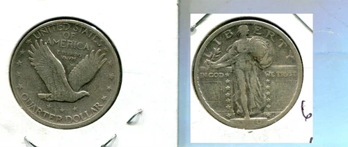 1920 P STANDING LIBERTY QUARTER VF 69T