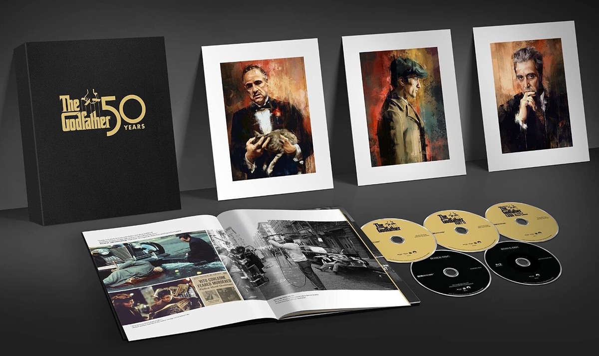 THE GODFATHER TRILOGY 4K BLU-RAY 50TH ANNIVERSARY DELUXE LIMITED