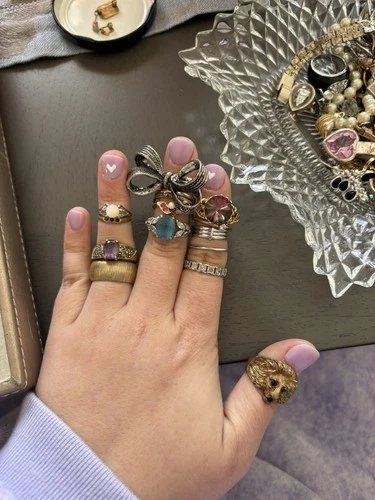 Mixed Lot Of Estate Sterling, Gold Filled?? &Costume Jewelry