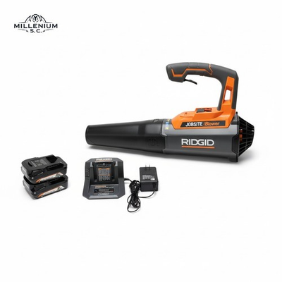 #ad RIDGID Jobsite Handheld Blower Hex Grip 18 Volt Cordless 105 MPH Kit $119.44