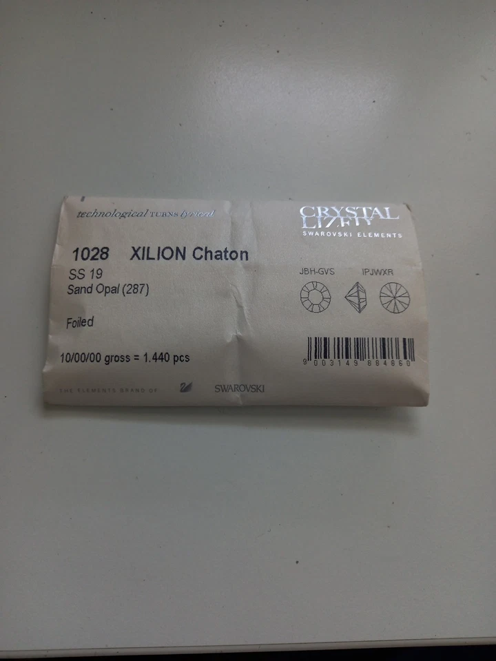 Swarovski Art.1028 SS19 Sand Opal Round Stones foiled 100pc. - Image 4 of 4