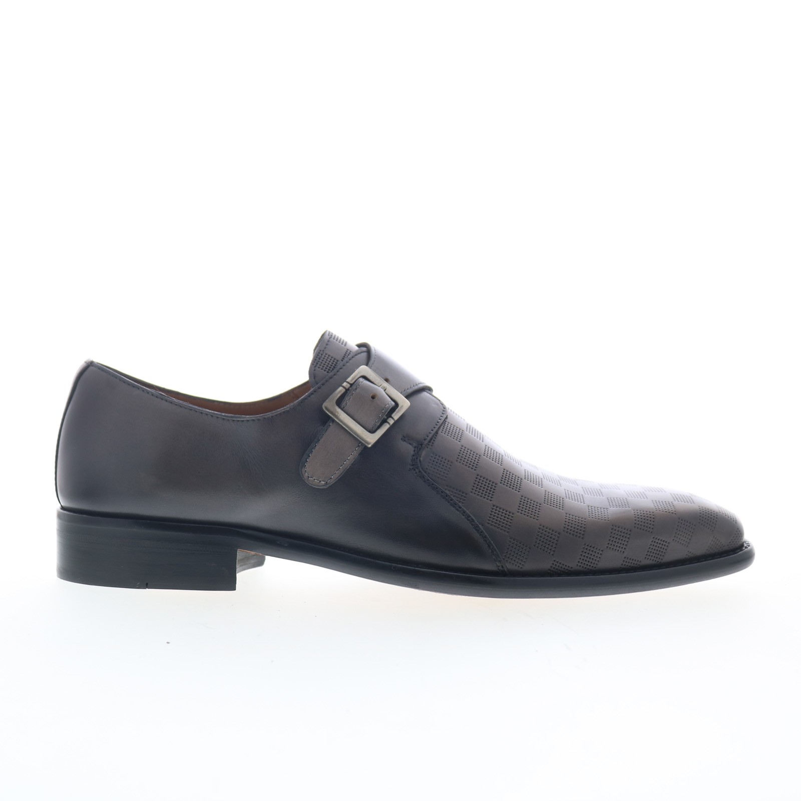 Mezlan 28751 Mens Gray Leather Hook - Loop Loafers - Slip Ons Casual Shoes 8 34890₽