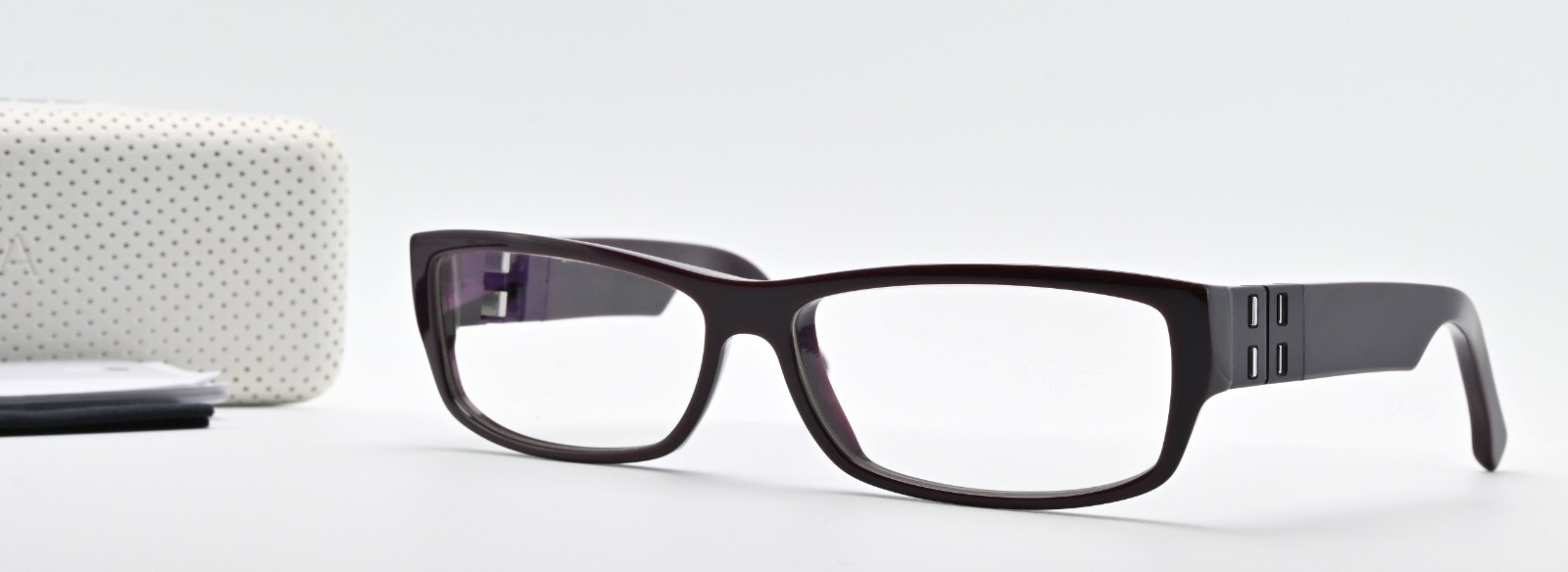 MYKITA Brille Collection No2 56-13 135 Col 011 Glanz Dunkellila Rechteck Etui
