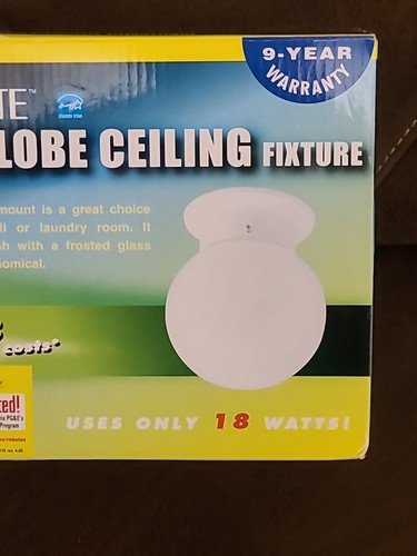 Greenlite White Globe Deckenleuchte - Farbtemperatur 2700k - schneller Versand - Bild 3 von 8