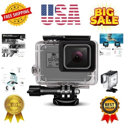 148FT/45M Waterproof Housing for Go Pro Hero 2018/7/6/5 Black,Protective Unde...