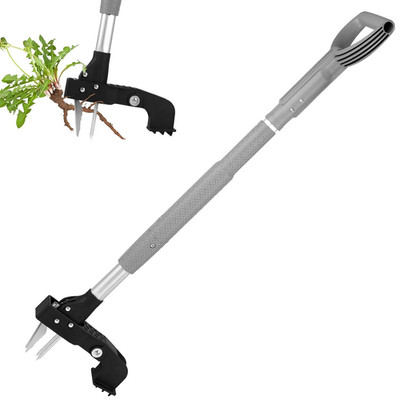 39 Inch Weed Puller Tool,Stand Up Weed Puller Tool with Long Handle,4-Claw Steel
