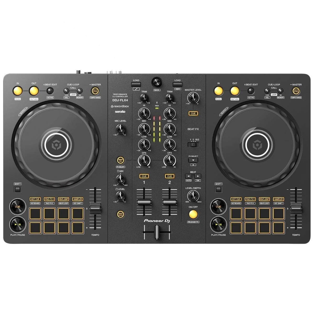 Pioneer DDJ-FLX4 2-Channel Serato Lite Rekordbox Software DJ Controller