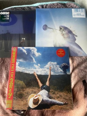 Geese 3 x Coloured Vinyl LPs Getting Killed 3D Country & Projector Sealed