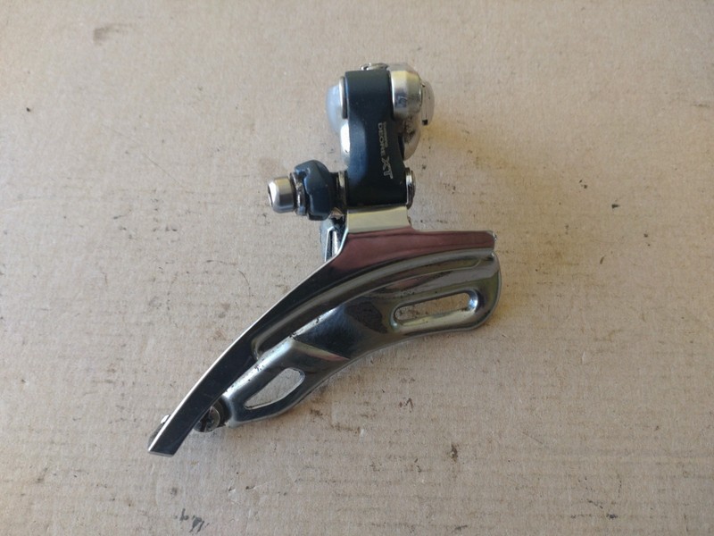 Vintage Shimano Deore XT Front Derailleur FD-M737 28.6 Clamp Top Pull