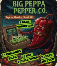 RARE PEPPER SEED BUNDLE [CONDORS BEAK/HOT PURPLE TIGER/MAD HATTER] FREE SHIPPING