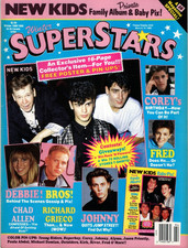 Super Stars Magazine Winter 1989 New Kids Block The Monkees Debbie Gibson Menudo