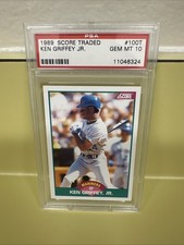 1989 Score Traded #100T Ken Griffey Jr Mariners RC Rookie HOF PSA 10 GEM MINT