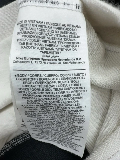 Pull à capuche homme Nike noir/blanc Color Block taille M - Photo 4/4