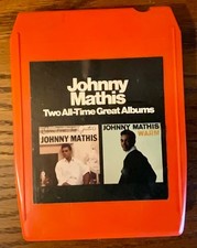 Johnny Mathis - Open Fire / Warm - 2 Album Tape - Columbia Records 8 Track 