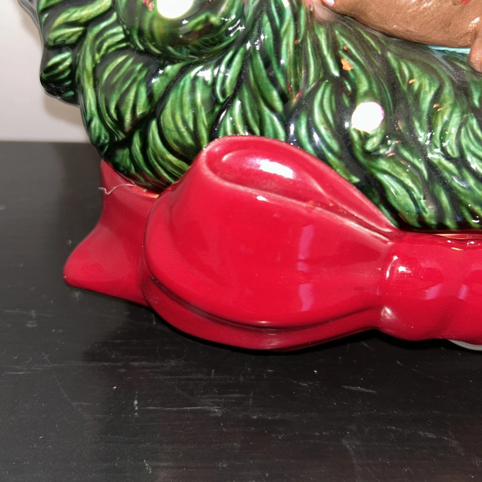 "Guirnalda de cerámica vintage con arco iluminado 11,5"" lote de agujeros de luz muy BONITA". Foto 4 de 4