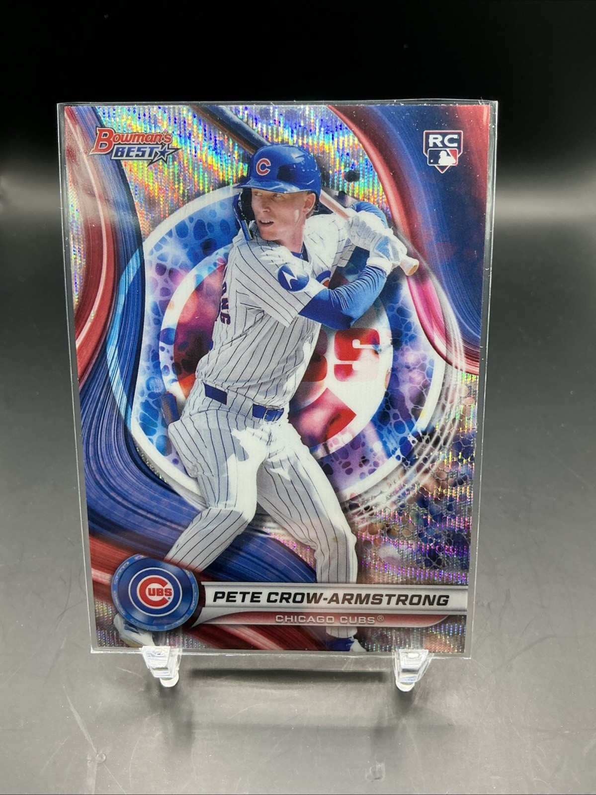 2024 Bowman's Best - Pete Crow-Armstrong #17 Wave Refractor (RC)
