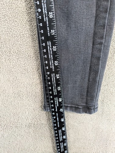 Forever 21 Jeans Damen 24 Schwarz Denim High Rise Stretch Skinny Leg Distressed - Bild 5 von 12