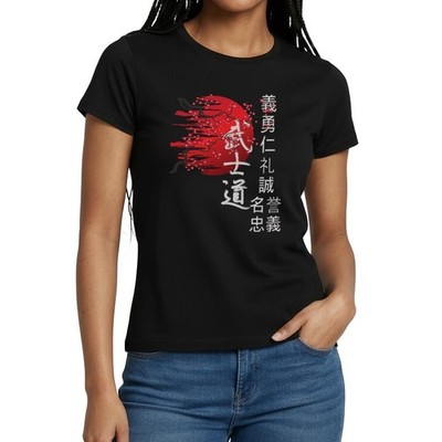 Japanische Kirschblüten Mit Kanji Frauen T-Shirt