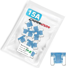 10Pcs 15A Low Profile Mini Micro Blade Fuse 15 Amp 32V Fast Blow Fuses for Autom