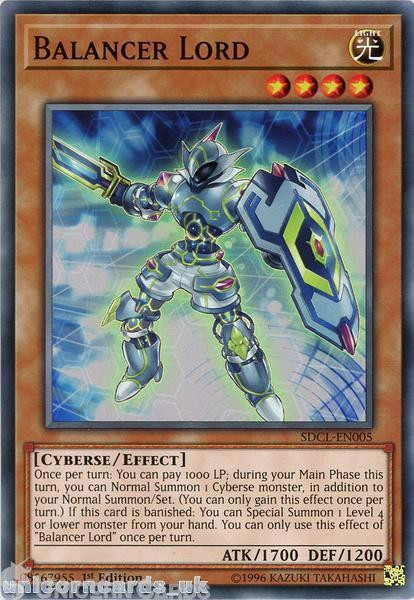 SDCL-EN005 Balancer Lord 1st Edition Mint YuGiOh Card