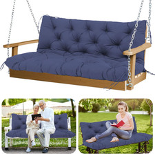 Porch Swing Cushions Outdoor 60 Inch Waterproof Thicken 5" Backyard Swing Cushio