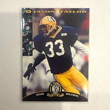 Score Board 1997 Rookies Jason Taylor Miami Dolphins #54 Rookie NFL Card. rookie card picture