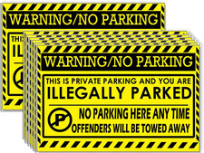 No Parking Violation Stickers Notice, Large Size, Illegal Parking Warnings