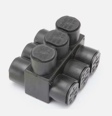 (Pack of 3) Burndy 1PLD350-3 Insulated Multitap Connector, ALPCU 10AWG-350KCMIL