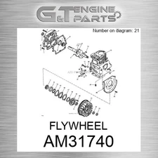 AM31740 FLYWHEEL fits JOHN DEERE (Surplus Open Box)